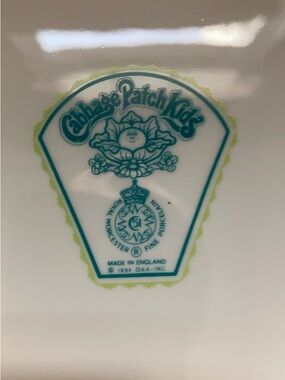 Cabbage Patch Kids Ceramic Soap Dish - Teal and Lime Green